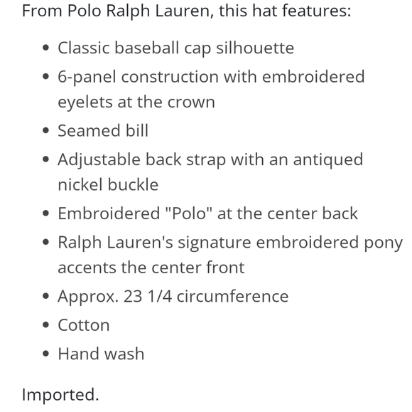 NWT Men's Ralph Lauren Polo Chino Baseball Cap - Picture 10 of 10